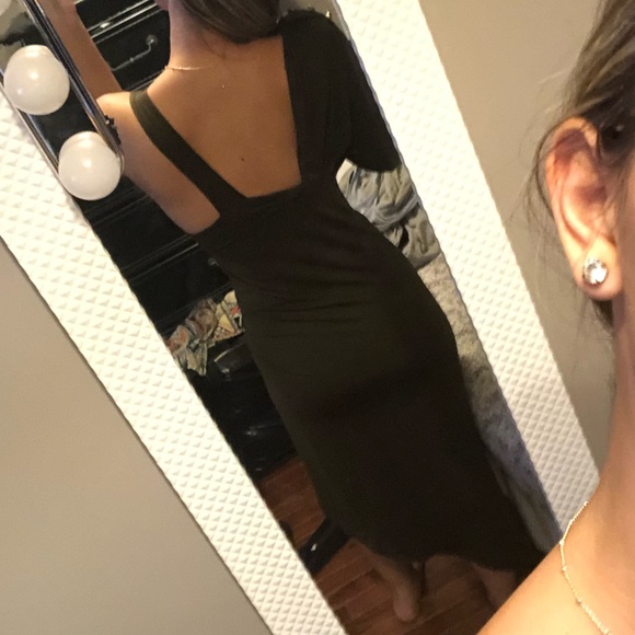 Cut Out Asymmetrical Maxi Dress Gown 💚 - Picture 5 of 8